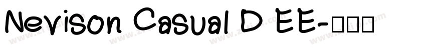 Nevison Casual D EE字体转换